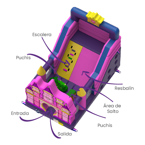 Tobogán Princesa 6x4 - Imagen 3