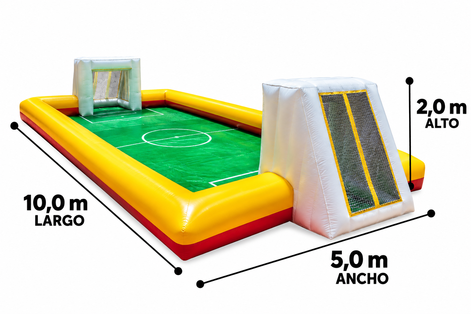 Cancha de fútbol Jabonosa 10x5 - Imagen 2
