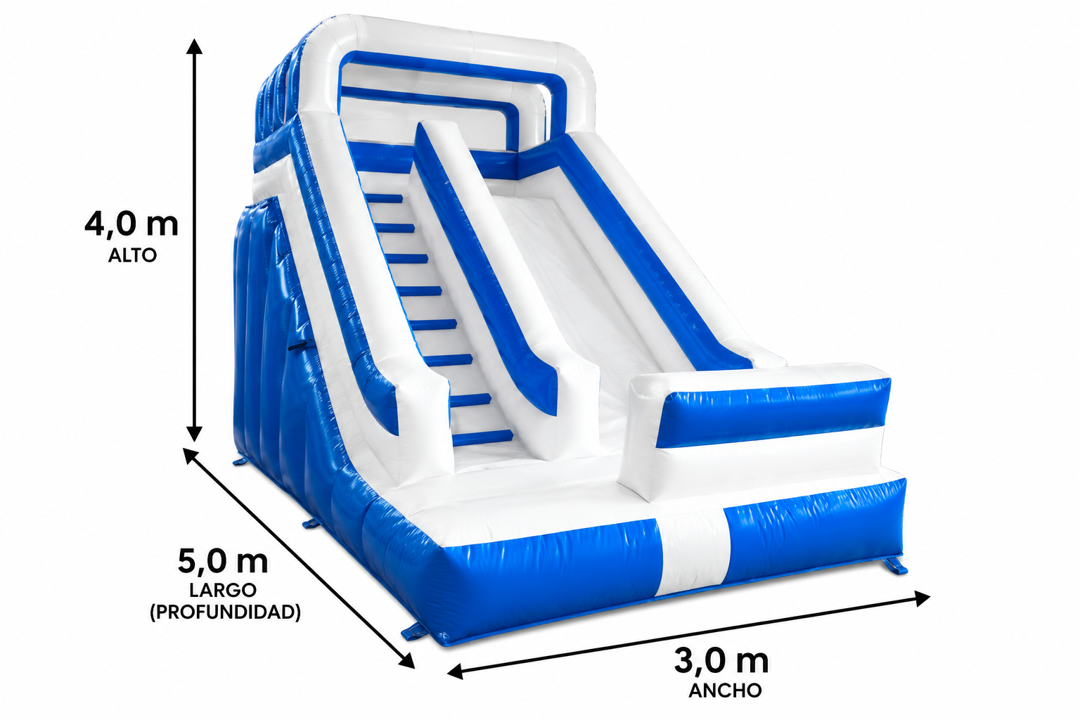 Tobogán White-Blue 5x3 - Imagen 2